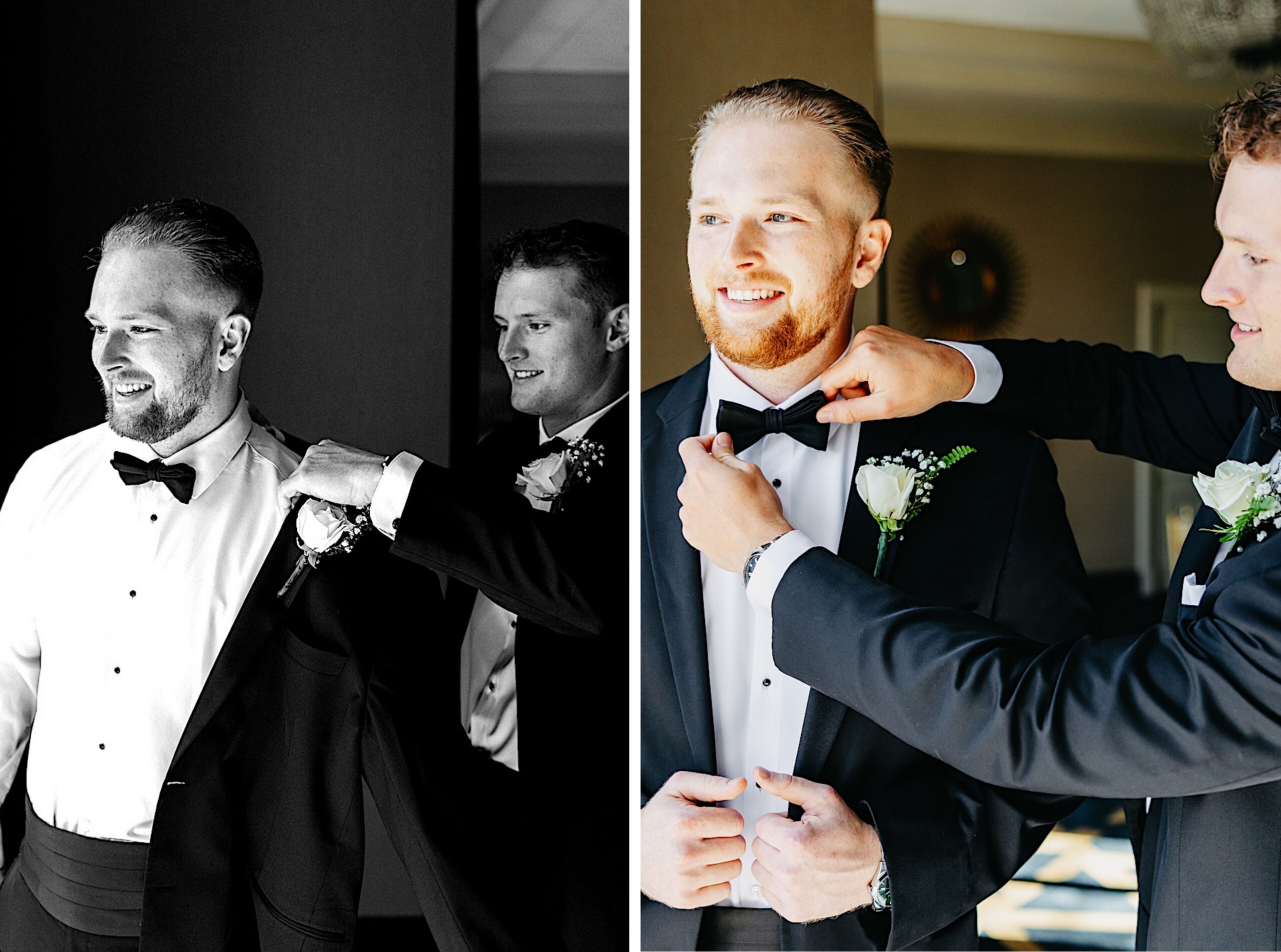 Ryan and his getting ready photos taken at Stonebriar Country Club located in Frisco, Texas.