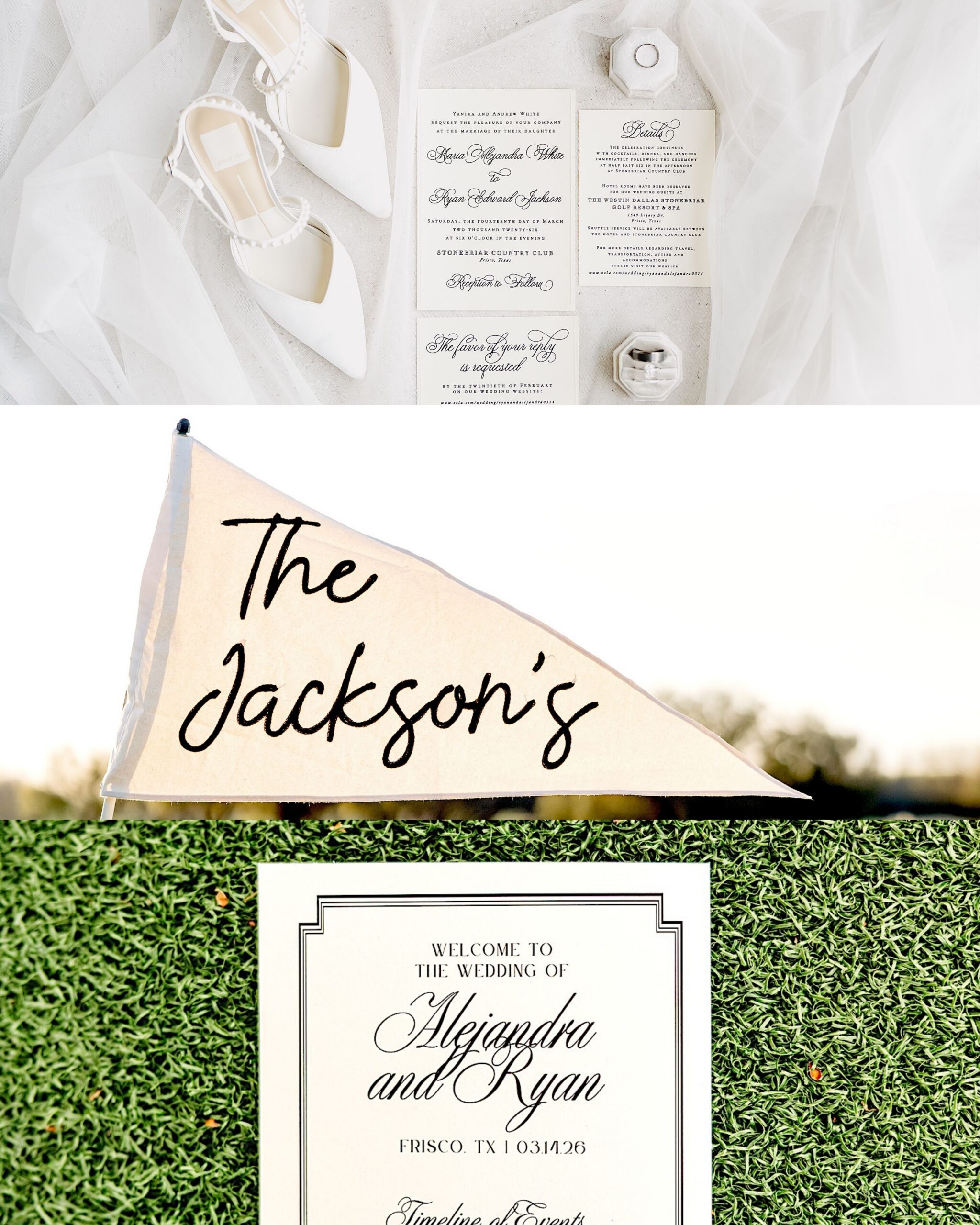 Wedding details of Ryan & Alejandra Wedding at Stonebriar Country Club located in Frisco, Texas.